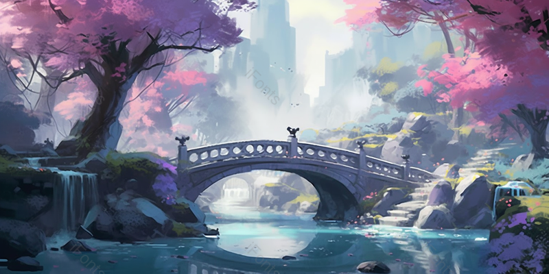 水彩画西湖山水拱桥风景,插画/手绘图,插画/手绘图库,插画/手绘图下载,插画/手绘